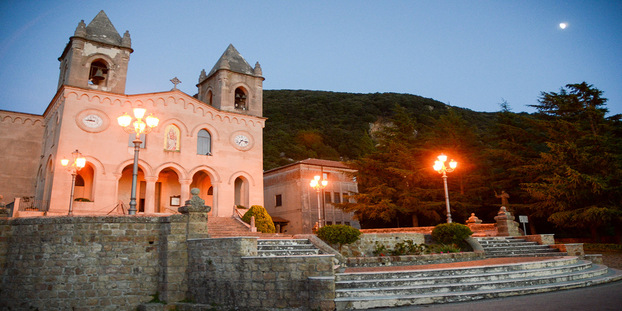 L'immagine mostra il Santuario di Gibilmanna